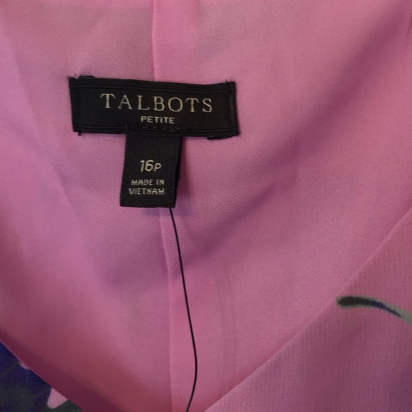 Talbots Dress sleeveless in pinks with flowers NWT - Picture 6 of 9